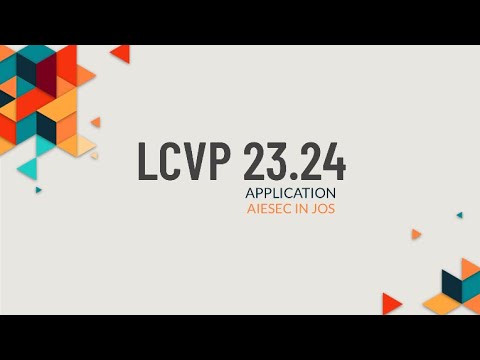 LCVP Application Video AIESEC in Jos Term 23.24