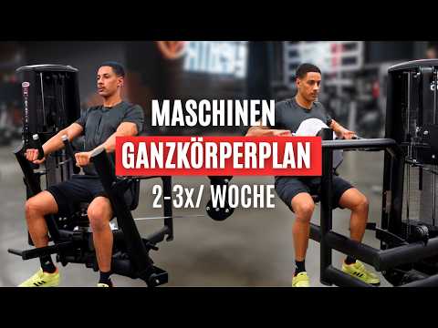 Ganzkörper Trainingsplan fürs Fitnessstudio (Nur Maschinen)| Muskelaufbau