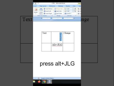 How to change text direction ⬆️ in Word #word #wordtips #computer #shorts