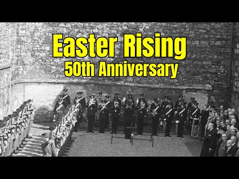 Eamon de Valera Lays Wreath in Kilmainham Gaol (1966)