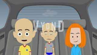 Classic Caillou misbehaves at the trip to Legoland