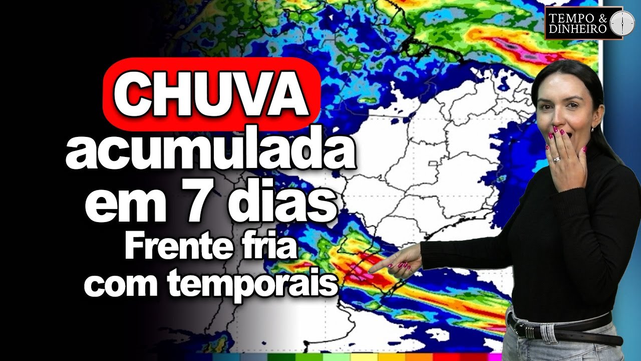 Previsão do tempo com chuva pesada no Sul do RS, Norte e parte do Nordeste tem pancadas isoladas