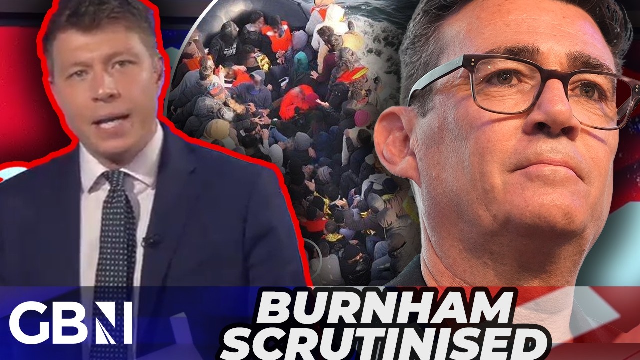 Video: GB News segment critiques Andy Burnham's immigration comments after Makerfield win