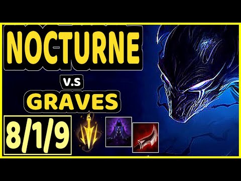 GILIUS (NOCTURNE) vs GRAVES - 8/1/9 KDA JUNGLE CHALLENGER GAMEPLAY - EUW