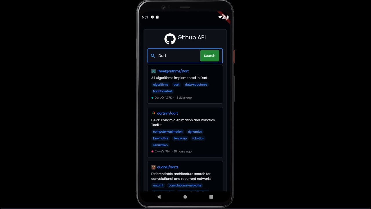 Relaxing Code & Keyboard Sounds: Building a New Flutter App with GitHub Repository Search