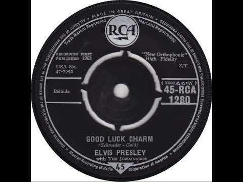 UK no. 1, (153) Elvis Presley with The Jordanaires - Good Luck Charm