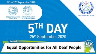 Equal Opportunities for All Deaf People