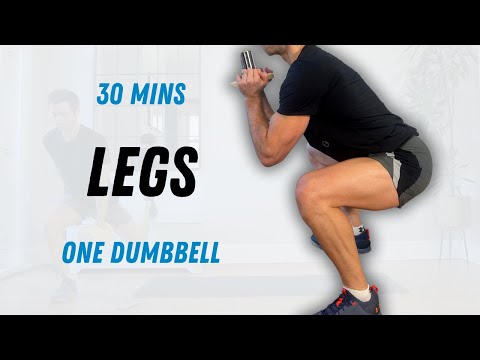 30 Min ONE DUMBBELL ONLY LEG WORKOUT to Build Muscle