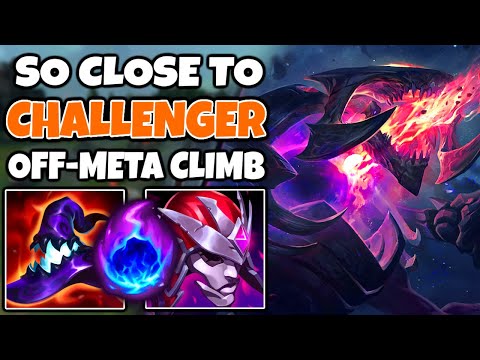 I am SUPER CLOSE to CHALLENGER on my OFF-META CLIMB account | AP Cho'gath Mid | 13.13