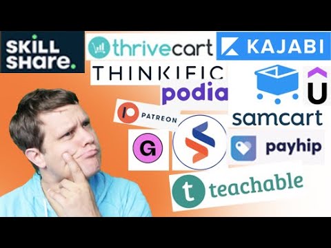 Thrivecart VS Teachable VS Thinkific VS Samcart VS Udemy VS Kajabi VS Patreon VS Payhip