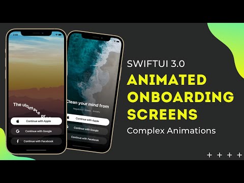 SwiftUI 3.0 Animated OnBoarding Screen UI - Flying Letter's Animation - Xcode 13