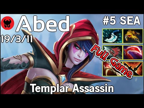 Abed [Fnatic] plays Templar Assassin!!! Dota 2 Full Game 7.21