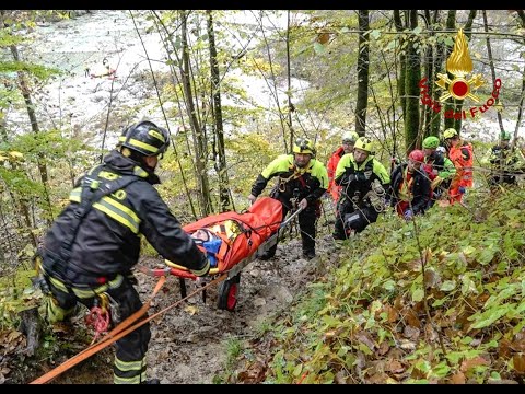 VITO D'ASIO (PN) - ESERCITAZIONE INTERFORZE PER IL SOCCORSO A PERSONE IN DIFFICOLTÀ