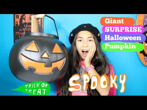 Halloween Pumpkin Surprise Giant Kinder Surprise Egg | B2cutecupcakes Video