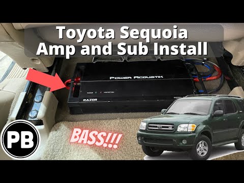 2001 - 2007 Toyota Sequoia Amp and Sub Install