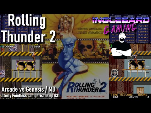 Rolling Thunder 2 arcade vs Genesis aka Mega Drive [longplay][complete game]