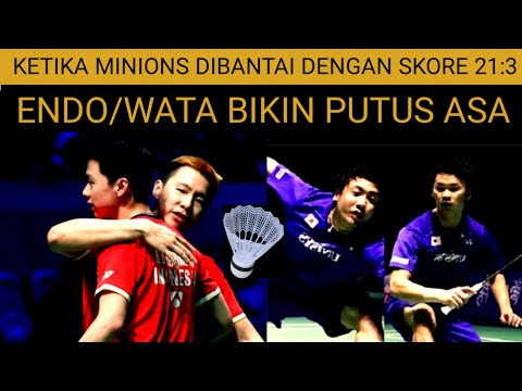 😱MENGERIKAN NIH! Kevin Sanjaya/Marcus Gideon vs Hiroyuki Endo/Yuta Watanabe. Badminton Bulutangkis