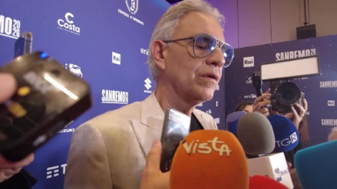 Bocelli: Non farei il direttore artistico di Sanremo, non ne sono capace