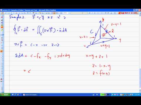 APSC248 Lecture23 Examples Of Stokes' Theorem and Reivew