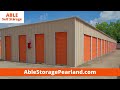 Able Self Storage in Pearland, TX offers drive-up access storage units, climate-controlled units & parking for cars, trucks, boats & RVs.