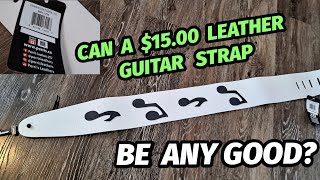 Video thumbnail for Perri's Guitar Strap - Best CHEAP Leather Strap on Amazon?  SRV by FULTON STREET BEATS