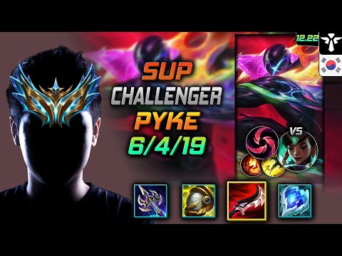 Challenger Support Pyke Build Duskblade of Draktharr Hail of Blades - LOL KR 12.22