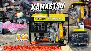 Máy Phát Điện Chạy Dầu Diezen KAMASTSU Máy Khỏe Tiết Kiệm Nhiên Liệu Moto Lỗi Đồng| 5 Triệu Có Máy ?