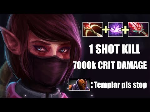 WTF!? 1 SHOT KILL Templar Assassin Delete Void Spirit Epic Crit Damage Pro Gameplay 7.24 Dota 2