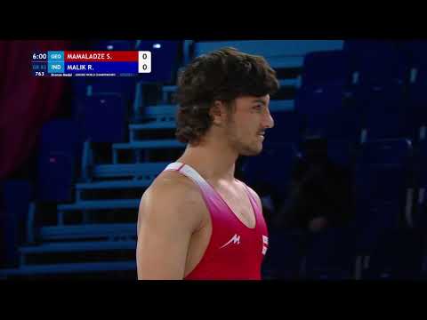 BRONZE GR - 82 kg: S. MAMALADZE (GEO) v. R. MALIK (IND)