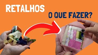 Como aproveitar RETALHOS DE TECIDO | CRUMBS | retalhos pequenos #costuracriativaparainiciantes