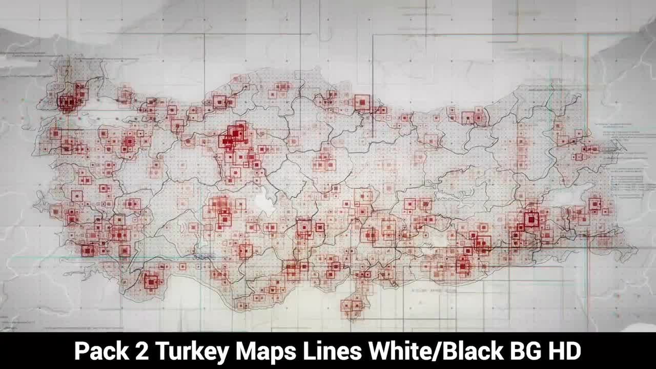Turkey Maps Motion Graphics