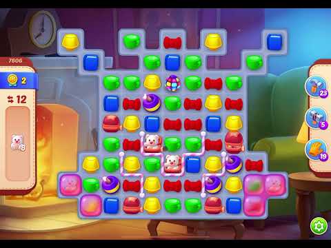 HomeScapes Level 7806 no boosters (18 moves)