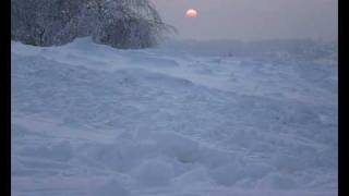 preview picture of video 'Zachód słońca-zima 2010'