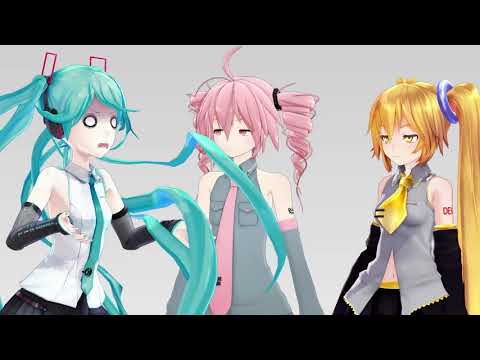 [MMDxTalkloid] the triple baka squad gets into an argument