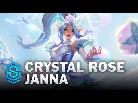 Crystal Rose Janna Skin Spotlight - League of Legends