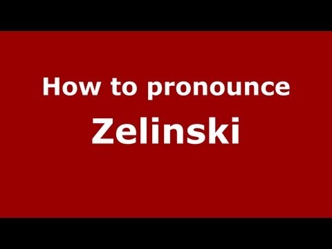 How to Pronounce Zelinski - PronounceNames.com