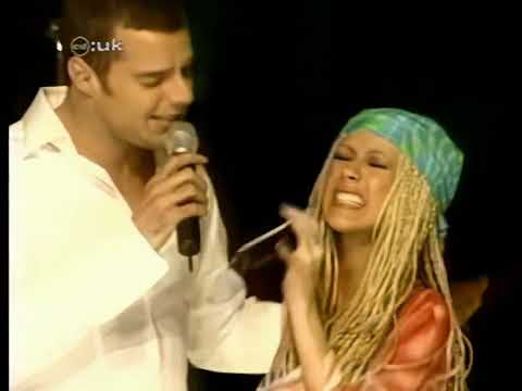 [1080P] Ricky Martin & Christina Aguilera - Nobody Wants To Be Lonely (Live @ CD:UK)