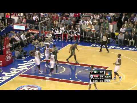 Milwaukee Bucks vs. Philadelphia Sixers Full Highlights 12 November 2012