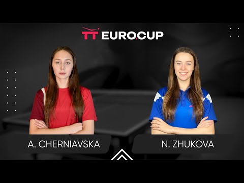 19:40 Alina Cherniavska - Nadiia Zhukova 14.04.2025 TT Euro.Cup Women Ukraine Star. TABLE 3