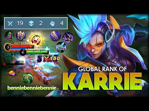 Tank Killer Still Exist! benniebenniebennie Global Rank of Karrie - Mobile Legends: Bang Bang