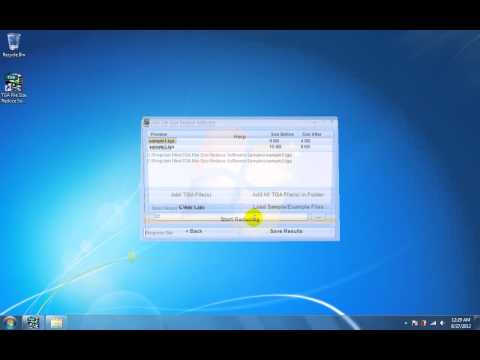 TGA File Size Reduce Software