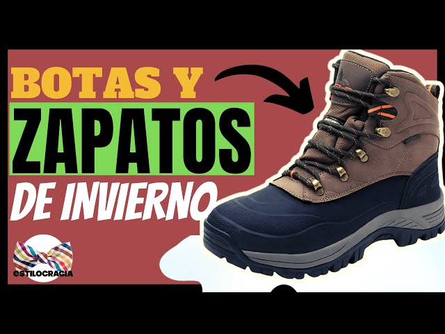 Vídeo relacionado con Axcone Hombre Mujer Botas de Nieve Invierno Aire Libre Trekking Zapatos Impermeable Antideslizante Calientes Botines Planas Negro 44EU