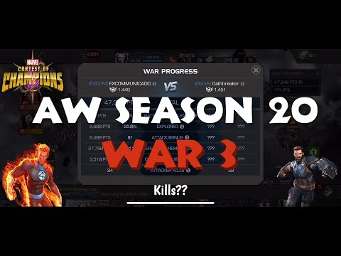 AW Season 20 War 3 || FLOW || Easy War || Marvel Contest of Champions (MCOC)