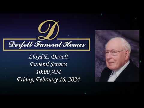 Lloyd Davolt Funeral Service