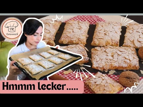 🔥Warm apple turnovers made from puff pastry with cinnamon😋Heavenly/ Quick recipe