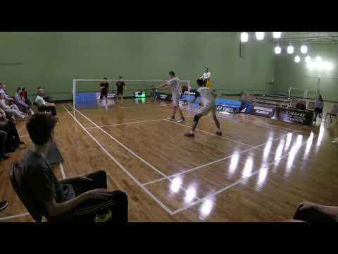 2018 03 22 JR INT Calgary U19 MD F Brian Yang & Stanley Feng vs Aden Kepford & Eason Wong B