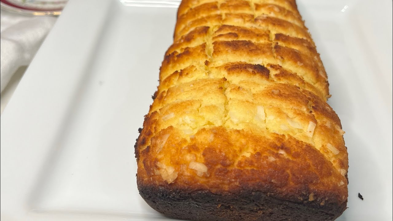 Pão doce de coco low carb com farinha de coco