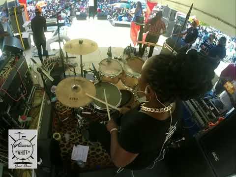 Nadia Batson with Sass (Cooler fete) live! Alanna White on drums.