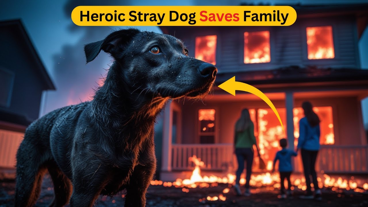 A Stray Dog Saves a Family from a House Fire—What Happens Next Will Leave You Speechless…