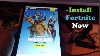 How to Install Fortnite on Android Tablet (Apk from Epic Games)